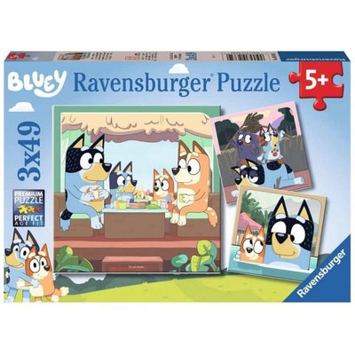 Ravensburger Bluey Puzzle - Le avventure di Bluey - 3x49 pezzi