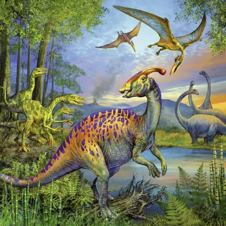 3x49 pezzi Dinosauri