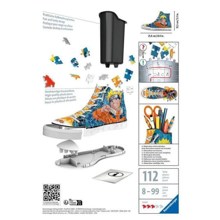 Puzzle 3D della scarpa da ginnastica di Naruto