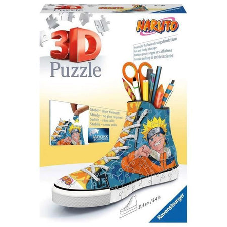 Puzzle 3D della scarpa da ginnastica di Naruto