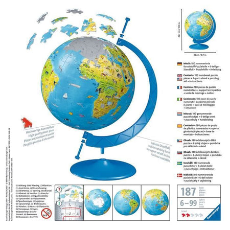 Puzzle 3D 180p XXL Mappemmonde