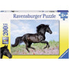 Puzzle XXL stallone nero da 200 pezzi - Bambino - Paesaggio e natura - 8 anni - 12803 - Ravensburger