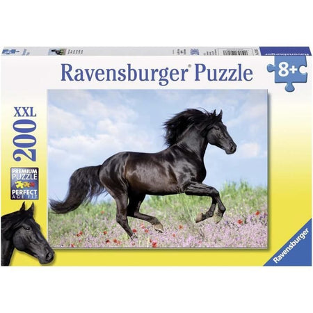 Puzzle XXL stallone nero da 200 pezzi - Bambino - Paesaggio e natura - 8 anni - 12803 - Ravensburger