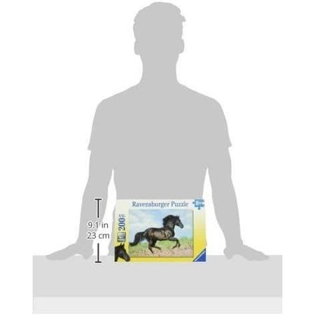 Puzzle XXL stallone nero da 200 pezzi - Bambino - Paesaggio e natura - 8 anni - 12803 - Ravensburger