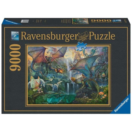 Ravensburger - Puzzle da 9000 pezzi - La foresta magica dei draghi