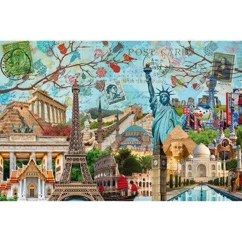 Ravensburger - Puzzle 5000 p - Cartolina dei monumenti - Dai 14 anni
