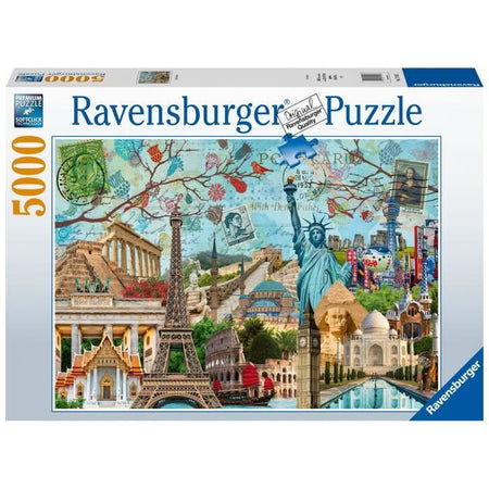 Ravensburger - Puzzle 5000 p - Cartolina dei monumenti - Dai 14 anni