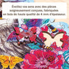 Puzzle in legno - Forma - 150 pezzi - Gufo floreale