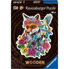Puzzle in legno - Forma - 150 pz - Volpe colorata