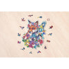 Puzzle in legno - Forma - 150 pz - Volpe colorata