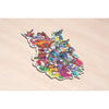 Puzzle in legno - Forma - 150 pz - Volpe colorata