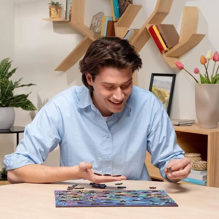 Puzzle in legno 500 pezzi Foresta fantastica