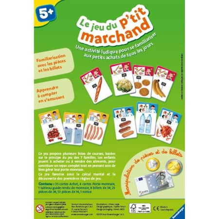 Il gioco del piccolo mercante - Gioco educativo - Compra e vendi - Introduzione all'aritmetica mentale - Ravensburger - Da 5 anni