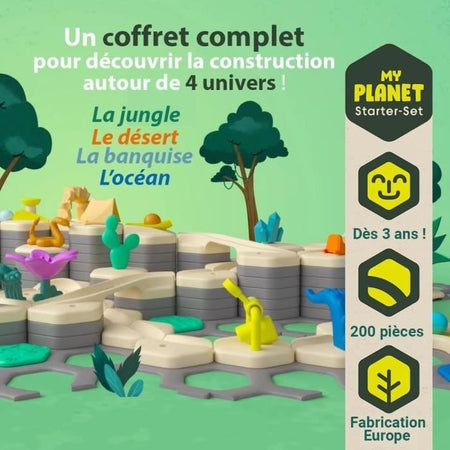 Gravitrax Junior - Starter Set XXL My Planet 184 pezzi - Circuito di biglie - Gioco di costruzione creativo - Dai 3 anni - Ravensburger