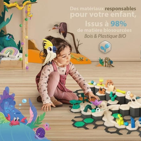 Gravitrax Junior - Starter Set XXL My Planet 184 pezzi - Circuito di biglie - Gioco di costruzione creativo - Dai 3 anni - Ravensburger