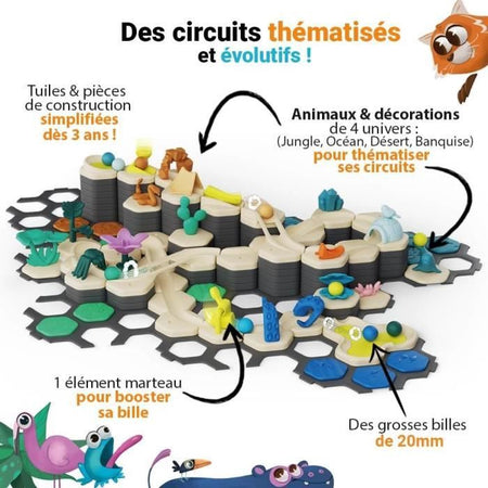 Gravitrax Junior - Starter Set XXL My Planet 184 pezzi - Circuito di biglie - Gioco di costruzione creativo - Dai 3 anni - Ravensburger