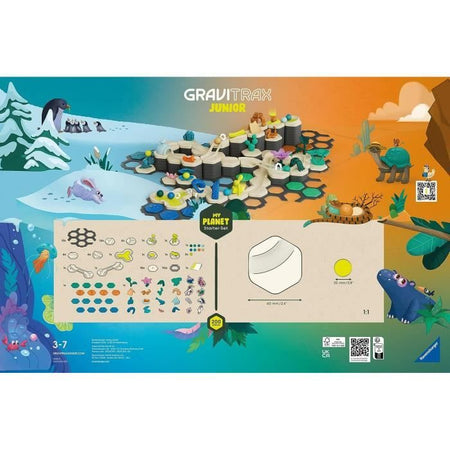 Gravitrax Junior - Starter Set XXL My Planet 184 pezzi - Circuito di biglie - Gioco di costruzione creativo - Dai 3 anni - Ravensburger