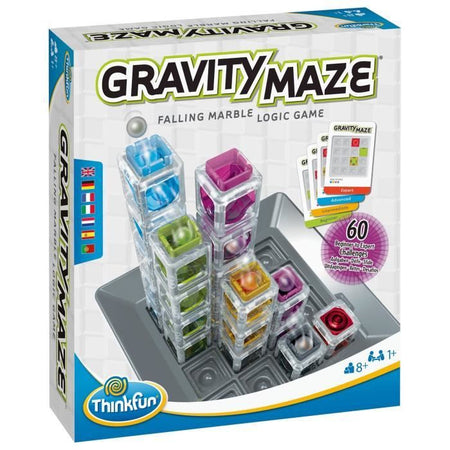 Gravity Maze gioco di logica, puzzle, costruzione di palline a circuito, 60 sfide, 8 anni-Ravensburger, 76433, ThinkFun