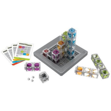 Gravity Maze gioco di logica, puzzle, costruzione di palline a circuito, 60 sfide, 8 anni-Ravensburger, 76433, ThinkFun