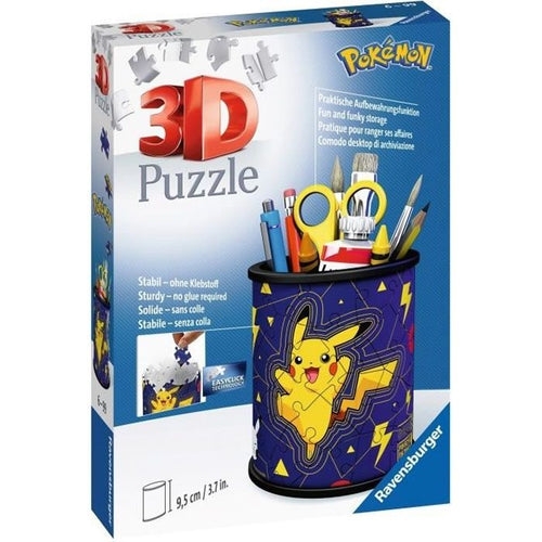 Puzzle 3D 54 pezzi portamatite - Pokémon