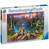 Puzzle 3000 p - Tigri nella laguna