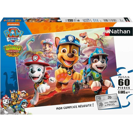 Puzzle 60 p - Paw Patrol in soccorso dei dinosauri