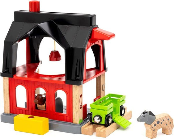 Animal Barn - Accessorio per circuito di treno in legno -7312350360127 - Brio World