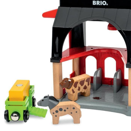 Animal Barn - Accessorio per circuito di treno in legno -7312350360127 - Brio World