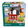 Animal Barn - Accessorio per circuito di treno in legno -7312350360127 - Brio World