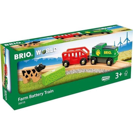 Brio Trenino agricolo a batteria - circuito in legno
