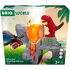 Vulcano in eruzione dei dinosauri Brio - Accessorio per il circuito del treno in legno - Azione di gioco senza batteria/magnete - dai 3 anni - Brio