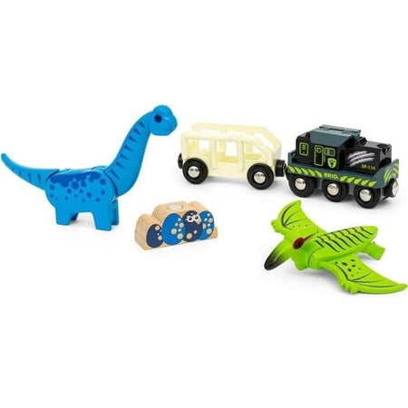 BRIO Treno a batteria con dinosauri-7312350360967-Da 3 anni in su