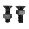Bullone M12x35 con nasello testa grande confezione da 25 pezzi