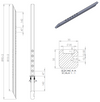 Scalpello sx Ama per aratri adattabile a Sogema e Viviani 35x35