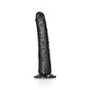 REALROCK DILDO REALISTICO NERO ANALE SLIM 8” CON VENTOSA