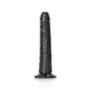 REALROCK DILDO REALISTICO NERO ANALE SLIM 8” CON VENTOSA