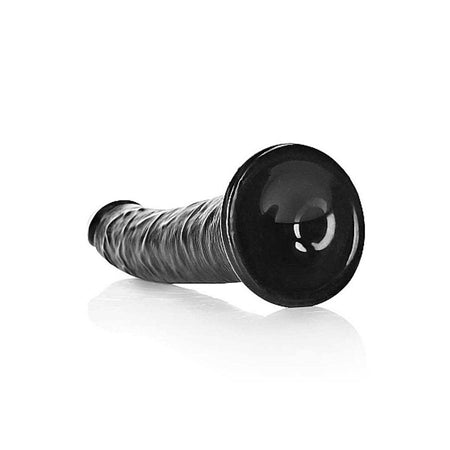 REALROCK DILDO REALISTICO NERO ANALE SLIM 8” CON VENTOSA