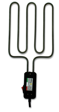 Bistecchiera Griglia Elettrica Satinata in Acciaio Inox 1900 Watt Made in Italy La Stella - ST 1900