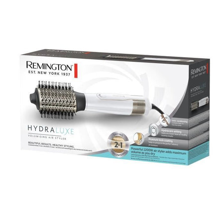 Spazzola a soffietto REMINGTON AS8901 HYDRAluxe  2 velocità, 3 temperature  spazzola ovale con funzione hydracare