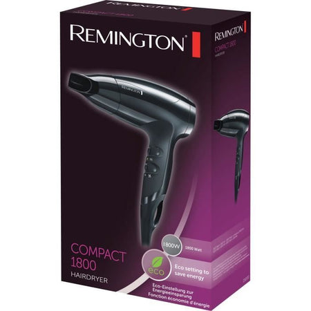 Asciugacapelli compatto - REMINGTON - D5000 - 2000 W - 2 velocità - Nero