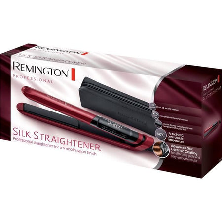 Piastra per capelli Remington S9600, piastra per capelli in seta ceramica avanzata, piastre XL 110 mm con cura per le proteine della seta