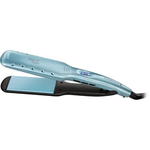 REMINGTON S7350 Piastra per capelli, Piastra per capelli professionale Wet2Straight, Piastre flottanti in ceramica avanzate, Trattamento anti-crespo