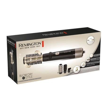 REMINGTON AS7580 R Blow Spazzola per soffiaggio D&S  tecnologia ionica  3 accessori: spazzola da 40 mm, spazzola piatta e concentratore