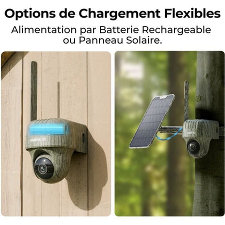 Telecamera esterna - REOLINK - G450 - Pannello solare - Grigio