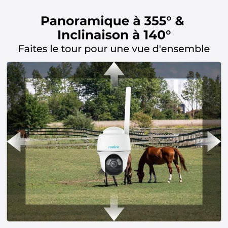 Telecamera esterna - REOLINK - G430 - Pannello solare - Bianco