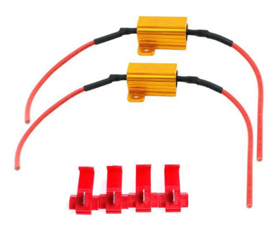 Resistenza Lampada LED 12V 25W 10 Ohm Soluzione Completa per No Spia, Intermittenza e Warning