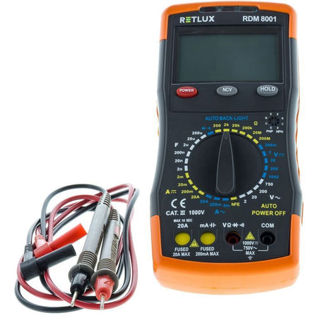 Multimetro digitale - RETLUX - RDM 8001
