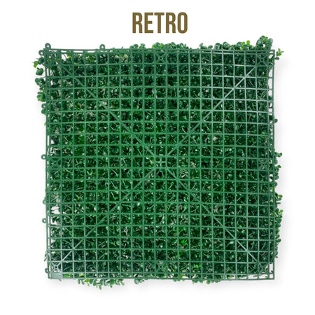 Pannelli Verde Verticale 50×50 cm Ultra-realistici e folti, per interno/esterno BOSSO E FOGLIE VIOLA - Eternal Parquet - Eternal Parquet