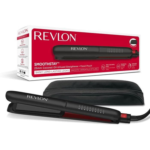 Smoothstay Revlon RVST2211 SmoothStay - 25mm - Infuso in olio di cocco + copertura da viaggio
