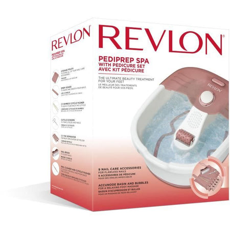 REVLON RVFB7021PE2 Thalasso Prediprep - Bagnoschiuma rinvigorente - mantenimento della temperatura - pietra pomice e rullo massaggiante